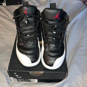 13C Jordan 12’s white and black